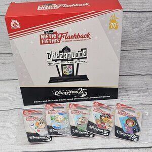 Disney Niftie Fifties Flashback Pin Event Marquee Collectible Stand LE 150 w/ fu